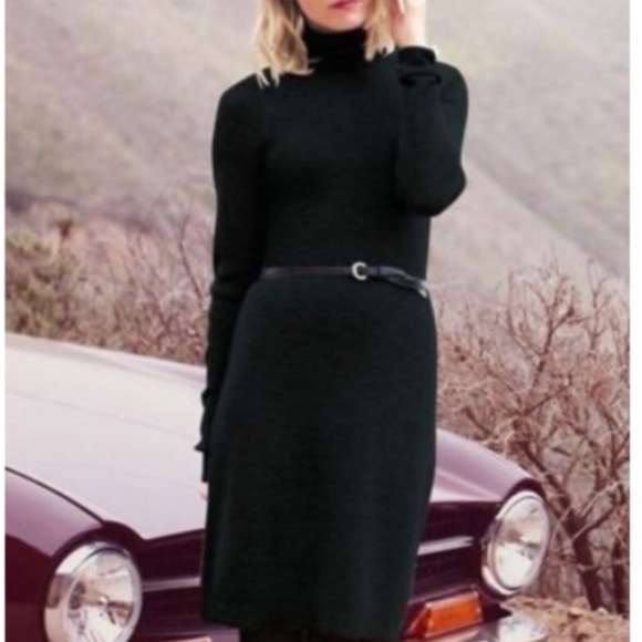 Garnet Hill Dresses & Skirts - Garnet Hill Ribbed Turtleneck Sweater Dress